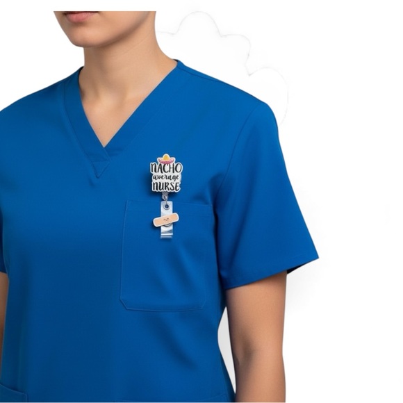 Nacho Average Nurse Retractable Badge Holder Cute Reel - Picture 6 of 6